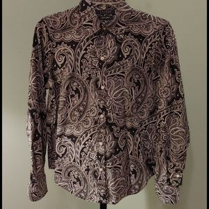Ralph Lauren Black White Button Down